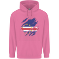 Torn Cape Verde Flag Verdean Day Football Childrens Kids Hoodie Azalea