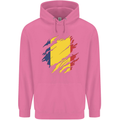 Torn Chad Flag Chadian Day Football Childrens Kids Hoodie Azalea