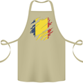 Torn Chad Flag Chadian Day Football Cotton Apron 100% Organic Khaki