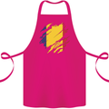 Torn Chad Flag Chadian Day Football Cotton Apron 100% Organic Pink