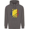 Torn Chad Flag Chadian Day Football Mens 80% Cotton Hoodie Charcoal
