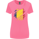 Torn Chad Flag Chadian Day Football Womens Wider Cut T-Shirt Azalea