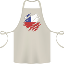 Torn Chile Flag Chilean Day Football Cotton Apron 100% Organic Natural