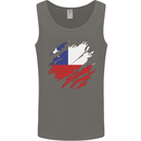 Torn Chile Flag Chilean Day Football Mens Vest Tank Top Charcoal