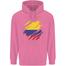Torn Columbia Flag Columbian Day Football Childrens Kids Hoodie Azalea