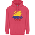 Torn Columbia Flag Columbian Day Football Childrens Kids Hoodie Heliconia