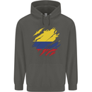 Torn Columbia Flag Columbian Day Football Childrens Kids Hoodie Storm Grey