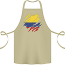 Torn Columbia Flag Columbian Day Football Cotton Apron 100% Organic Khaki