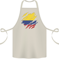 Torn Columbia Flag Columbian Day Football Cotton Apron 100% Organic Natural