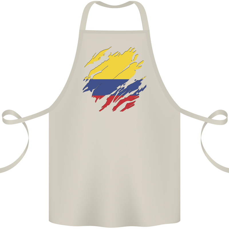 Torn Columbia Flag Columbian Day Football Cotton Apron 100% Organic Natural