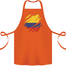 Torn Columbia Flag Columbian Day Football Cotton Apron 100% Organic Orange