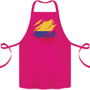Torn Columbia Flag Columbian Day Football Cotton Apron 100% Organic Pink