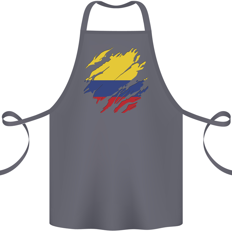 Torn Columbia Flag Columbian Day Football Cotton Apron 100% Organic Steel
