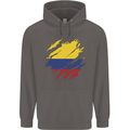 Torn Columbia Flag Columbian Day Football Mens 80% Cotton Hoodie Charcoal