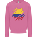 Torn Columbia Flag Columbian Day Football Mens Sweatshirt Jumper Azalea