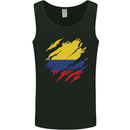 Torn Columbia Flag Columbian Day Football Mens Vest Tank Top Black