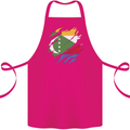 Torn Comoros Flag Comorian Day Football Cotton Apron 100% Organic Pink