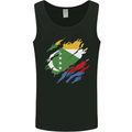 Torn Comoros Flag Comorian Day Football Mens Vest Tank Top Black