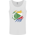 Torn Comoros Flag Comorian Day Football Mens Vest Tank Top White