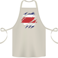Torn Costa Rica Flag Rican Day Football Cotton Apron 100% Organic Natural