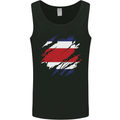 Torn Costa Rica Flag Rican Day Football Mens Vest Tank Top Black