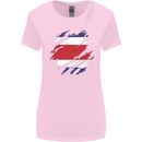 Torn Costa Rica Flag Rican Day Football Womens Wider Cut T-Shirt Light Pink