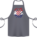 Torn Croatia Flag Croatian Day Football Cotton Apron 100% Organic Steel