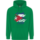 Torn Cuba Flag Cuban Day Football Childrens Kids Hoodie Irish Green