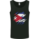 Torn Cuba Flag Cuban Day Football Mens Vest Tank Top Black