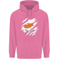 Torn Cyprus Flag Cypriot Day Football Childrens Kids Hoodie Azalea