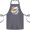 Torn Cyprus Flag Cypriot Day Football Cotton Apron 100% Organic Steel
