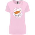 Torn Cyprus Flag Cypriot Day Football Womens Wider Cut T-Shirt Light Pink