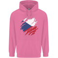 Torn Czechia Flag Czech Republic Day Football Childrens Kids Hoodie Azalea
