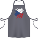 Torn Czechia Flag Czech Republic Day Football Cotton Apron 100% Organic Steel