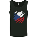 Torn Czechia Flag Czech Republic Day Football Mens Vest Tank Top Black