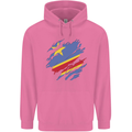 Torn DR Congo Flag Congolese Day Football Mens 80% Cotton Hoodie Azelea