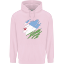 Torn Djibouti Flag Djiboutians Day Football Childrens Kids Hoodie Light Pink