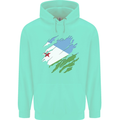Torn Djibouti Flag Djiboutians Day Football Childrens Kids Hoodie Peppermint