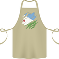 Torn Djibouti Flag Djiboutians Day Football Cotton Apron 100% Organic Khaki