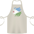 Torn Djibouti Flag Djiboutians Day Football Cotton Apron 100% Organic Natural