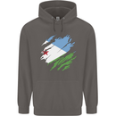 Torn Djibouti Flag Djiboutians Day Football Mens 80% Cotton Hoodie Charcoal