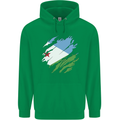 Torn Djibouti Flag Djiboutians Day Football Mens 80% Cotton Hoodie Irish Green