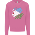 Torn Djibouti Flag Djiboutians Day Football Mens Sweatshirt Jumper Azalea