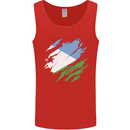 Torn Djibouti Flag Djiboutians Day Football Mens Vest Tank Top Red