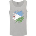 Torn Djibouti Flag Djiboutians Day Football Mens Vest Tank Top Sports Grey