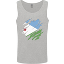 Torn Djibouti Flag Djiboutians Day Football Mens Vest Tank Top Sports Grey
