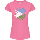 Torn Djibouti Flag Djiboutians Day Football Womens Petite Cut T-Shirt Azalea