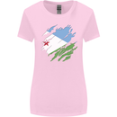 Torn Djibouti Flag Djiboutians Day Football Womens Wider Cut T-Shirt Light Pink