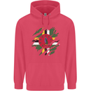 Torn Dominica Flag Dominican Day Football Childrens Kids Hoodie Heliconia
