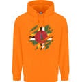 Torn Dominica Flag Dominican Day Football Childrens Kids Hoodie Orange